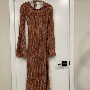 Ronny Kobo Multicolor Long Sleeve Dress